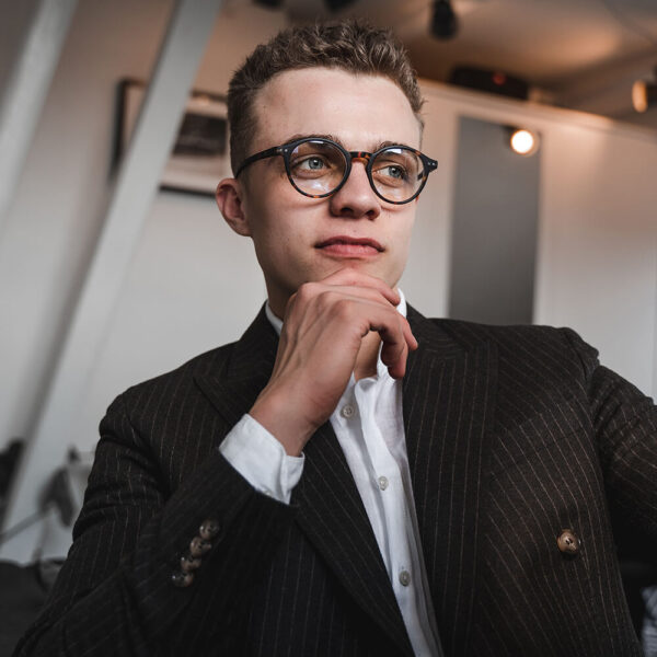 Hipster blue light brille med styrke