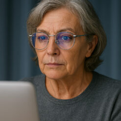 Ikon Blue Light brille i brug 3