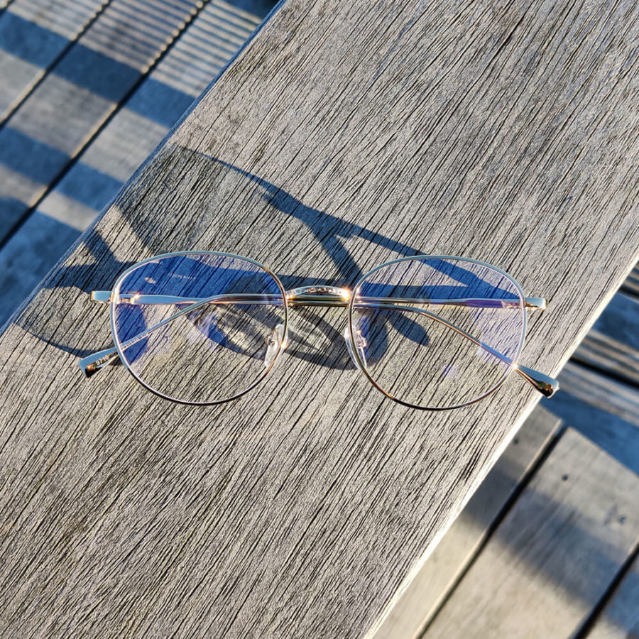 Sov Bedre - Ikon - Anti Blåt lys - Skærmbriller - Briller mod blåt lys - Blue Light Briller - Guld 1