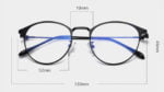 Moderne Skærmbriller - Anti Blåt lys – Briller mod blåt lys Guld Størrelse