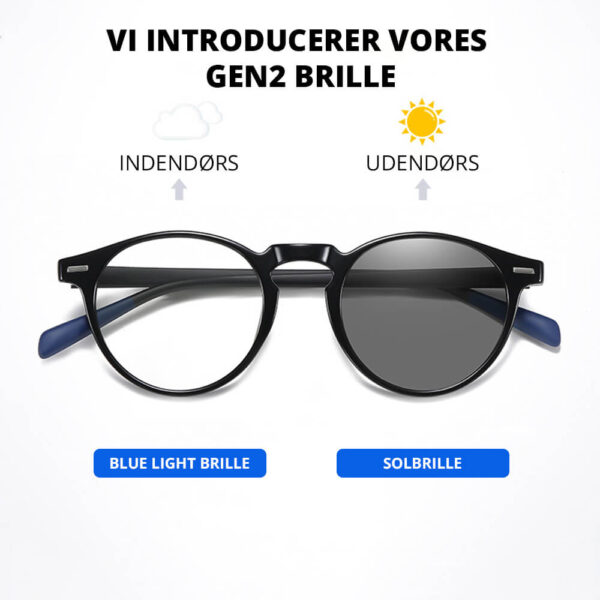 GEN2 Blue Light Briller & Solbriller Round